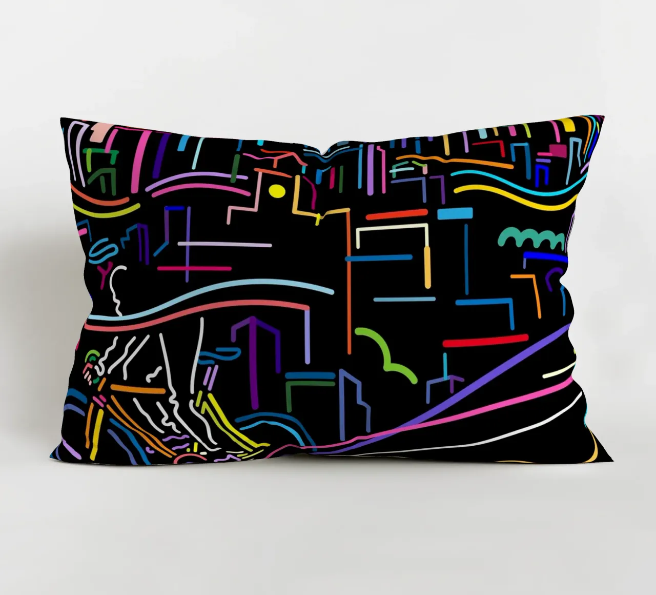 Inner city decorative cushion by The Cyclist