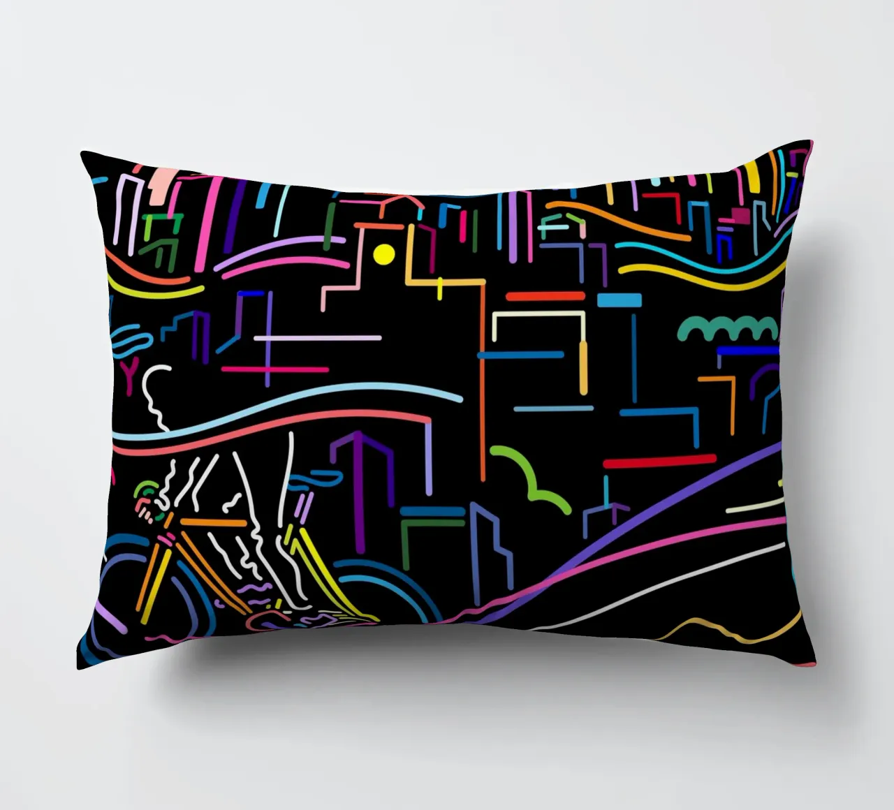 Inner city decorative cushion by The Cyclist