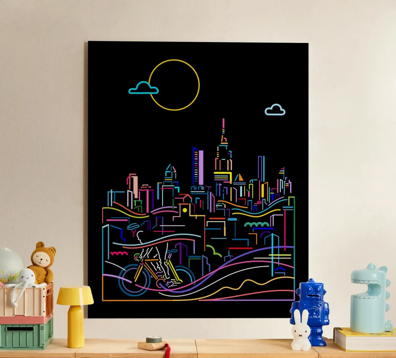 Inner city acrylic glass by The Cyclist