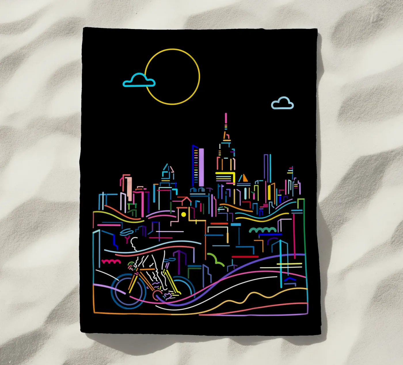 Città interna telo mare da The Cyclist