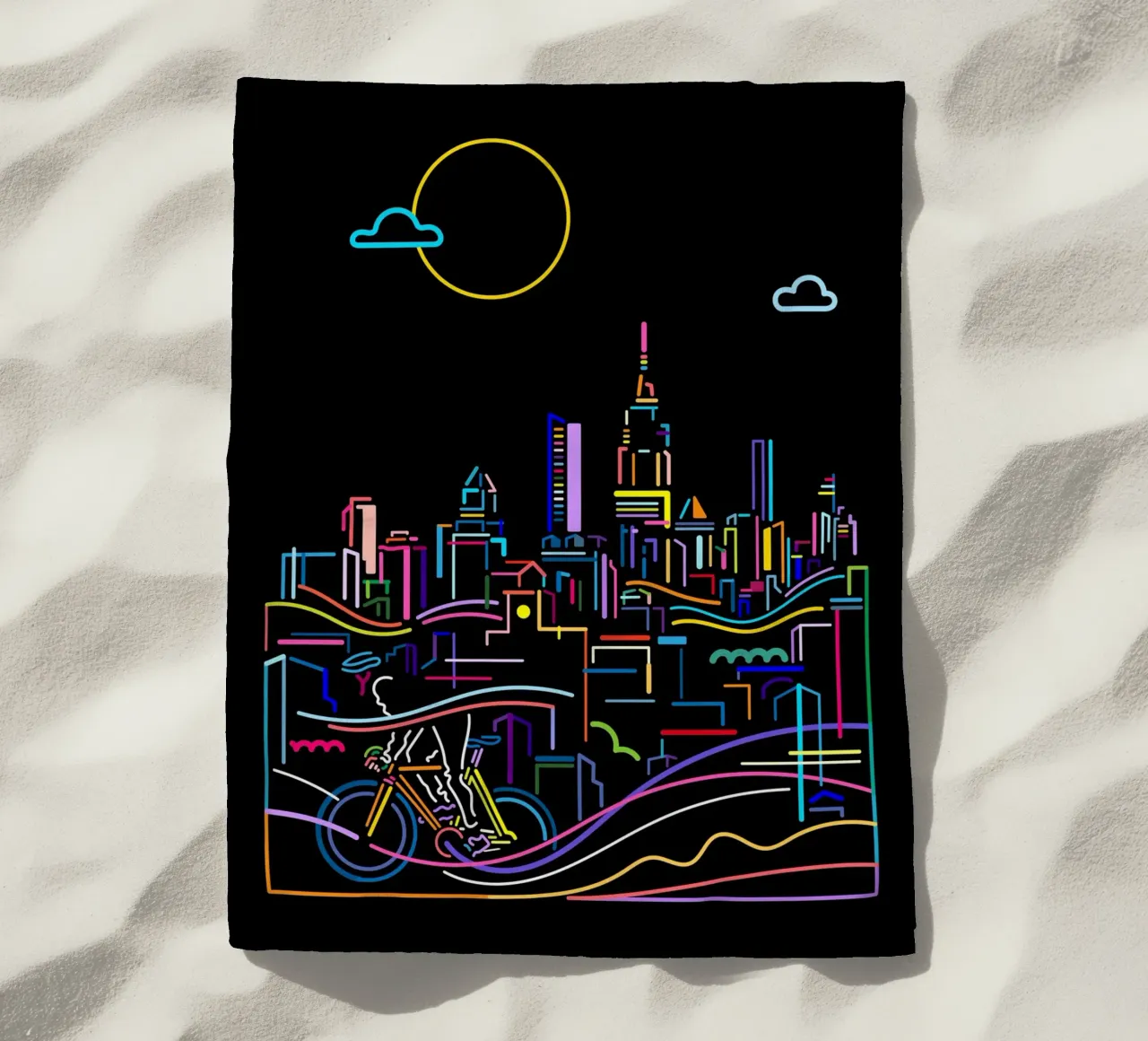 Città interna telo mare da The Cyclist