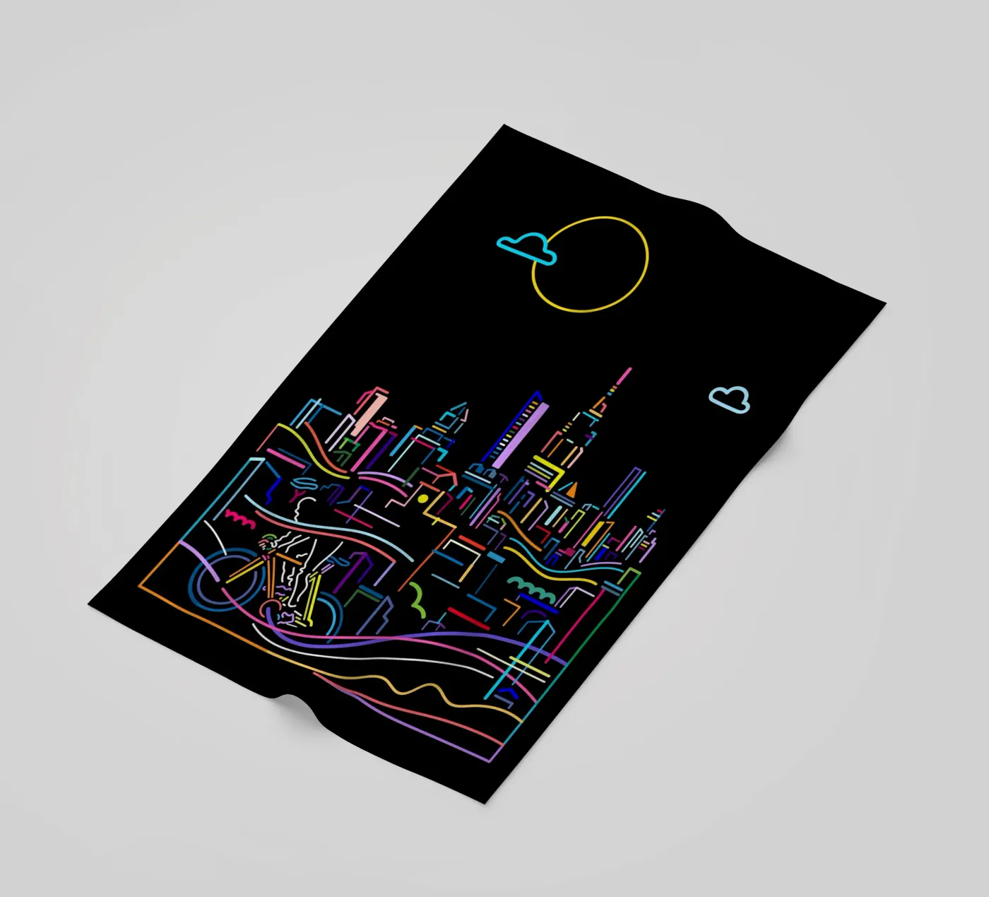 Città interna telo mare da The Cyclist