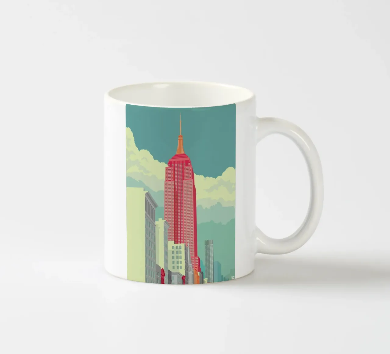 5th Avenue New York City tazza in ceramica da Remko Heemskerk