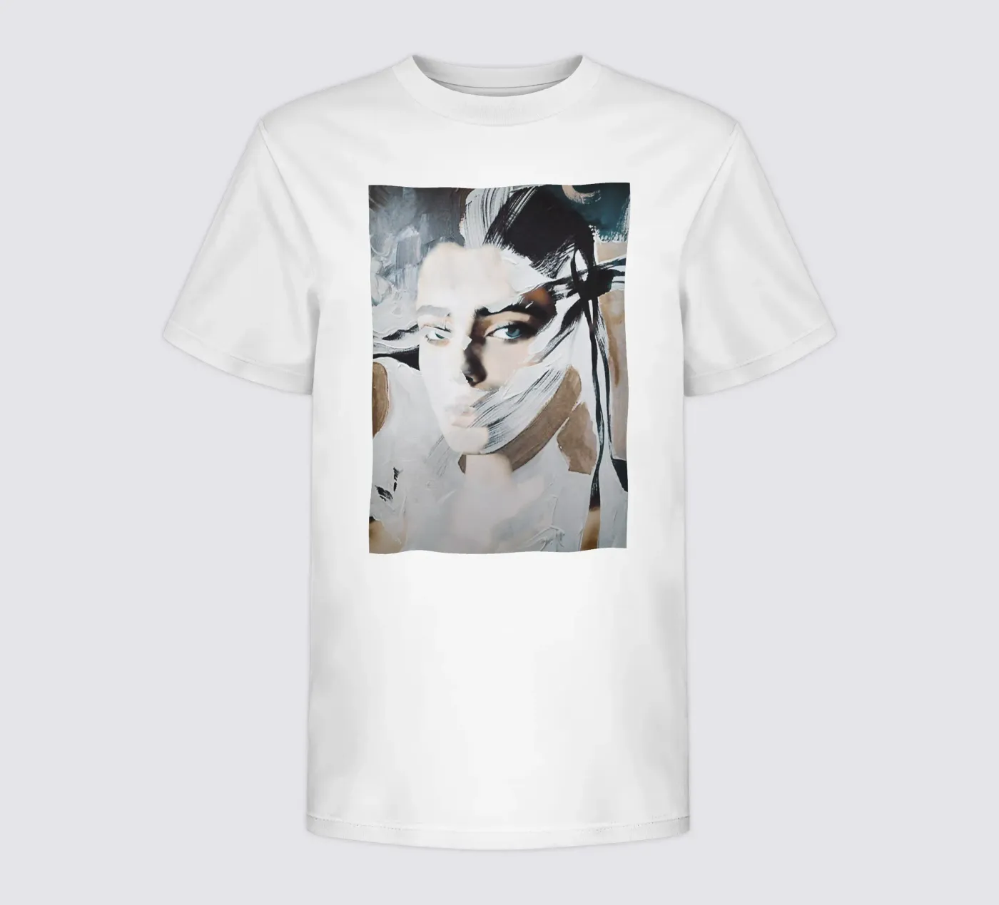 abstract portret kinder t-shirt van dada22