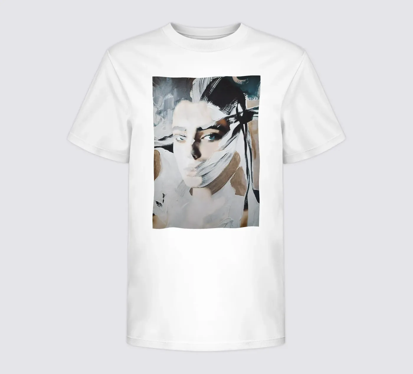 abstract portret kinder t-shirt van dada22