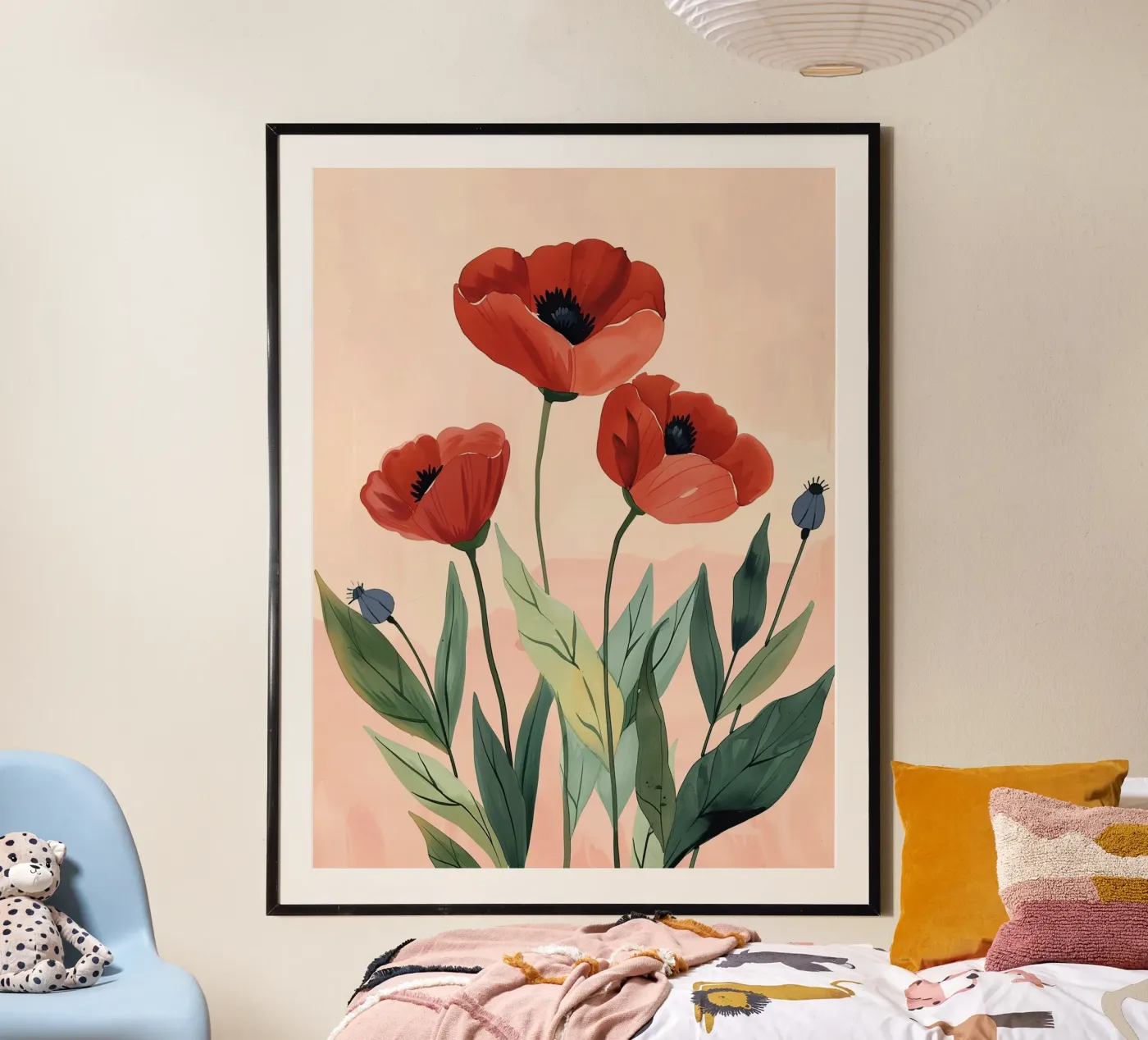 Soft Poppies poster by softsoul