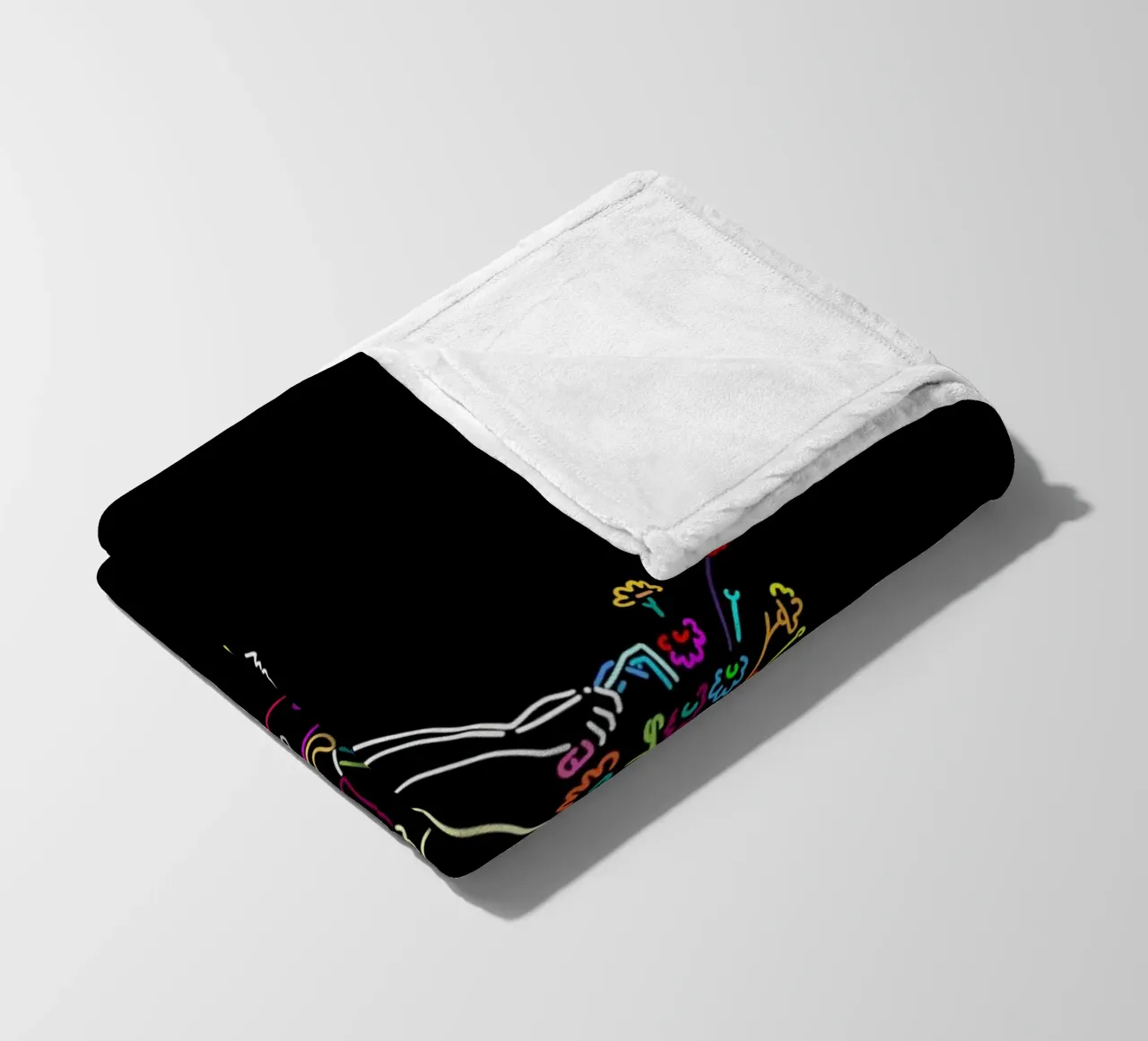 Cavalcare con i fiori coperta in pile da The Cyclist