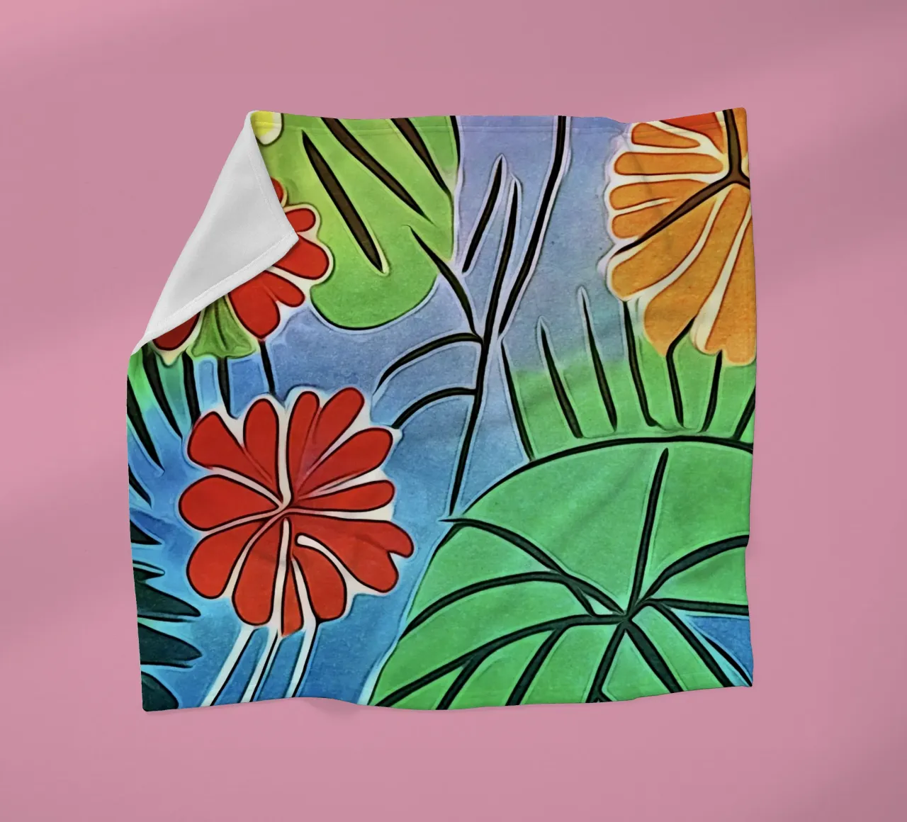 Colori dei fiori coperta in pile da ZAMART