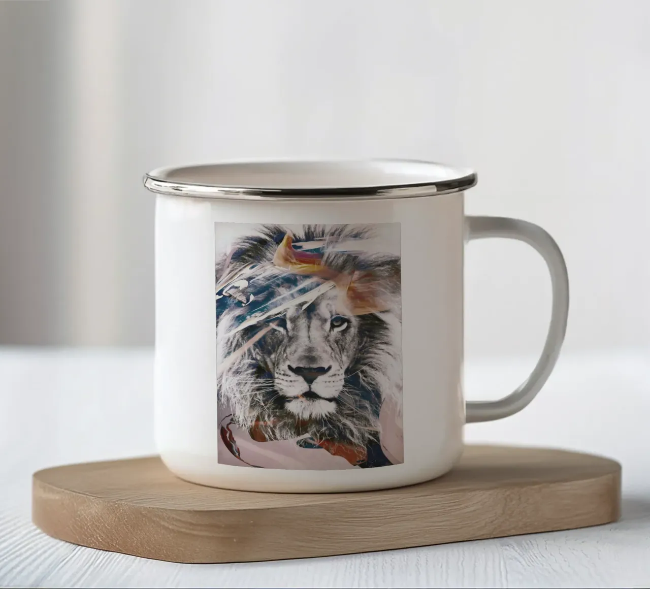 LEÓN 6 taza de esmalte de dada22