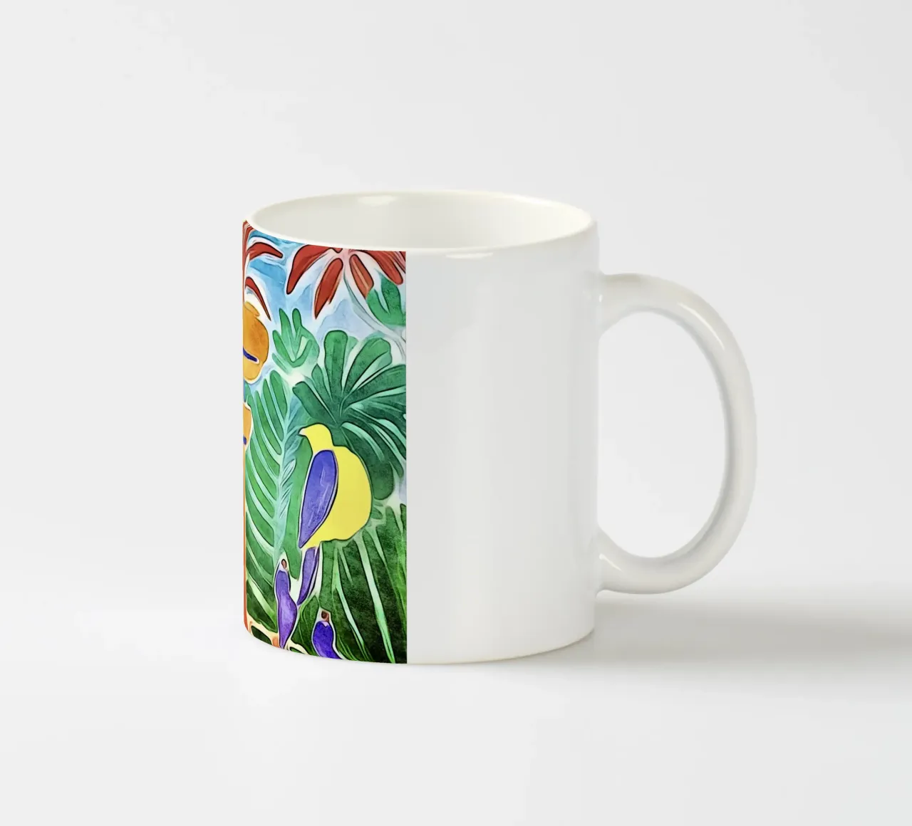 Fontana con uccelli tazza in ceramica da ZAMART