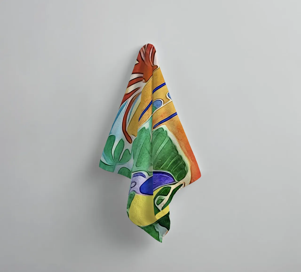 Fontana con uccelli asciugamano da bagno da ZAMART