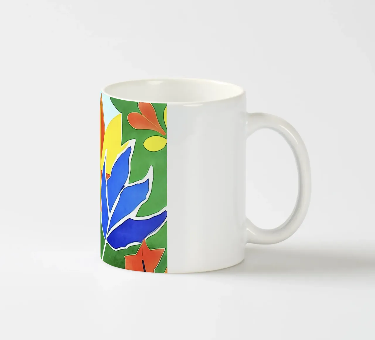 Foglie colorate, motivo n. 2 tazza in ceramica da ZAMART