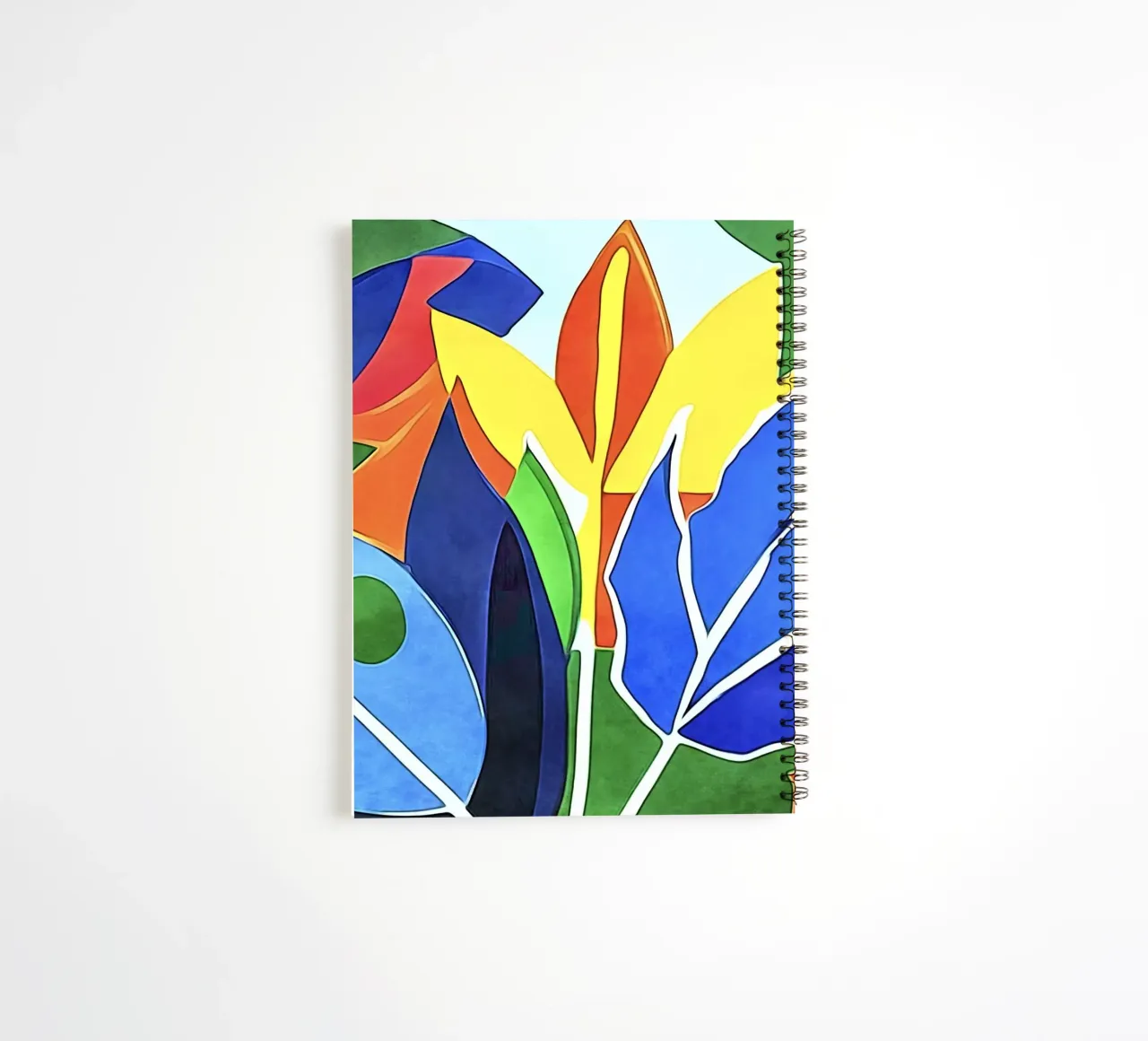 Feuilles multicolores, motif #2 carnet à spirale de ZAMART