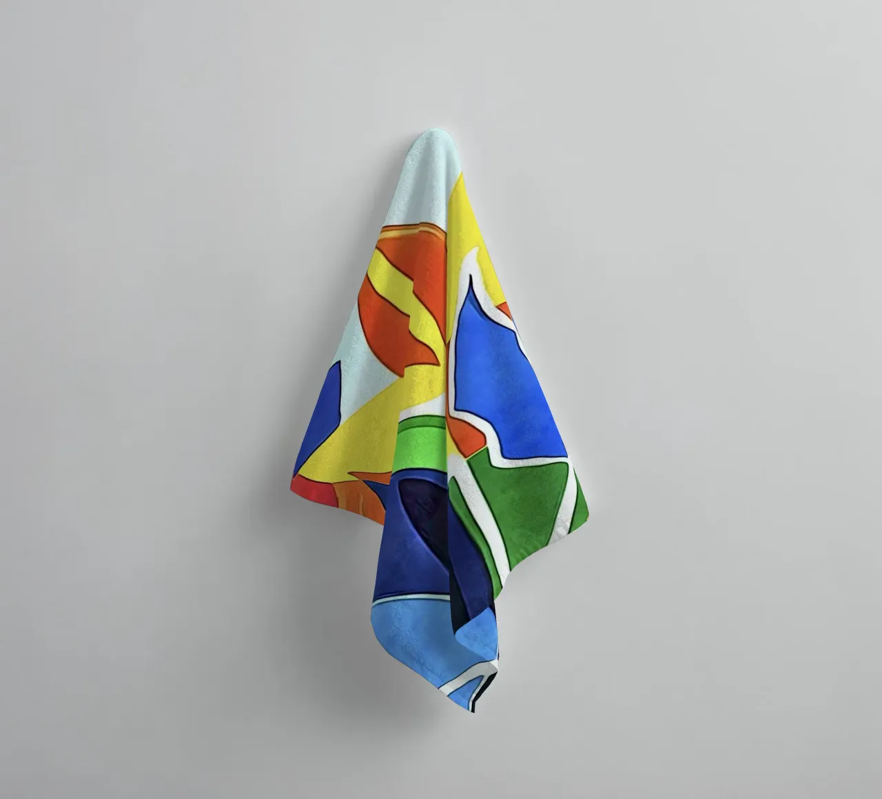 Feuilles multicolores, motif #2 serviette de bain de ZAMART