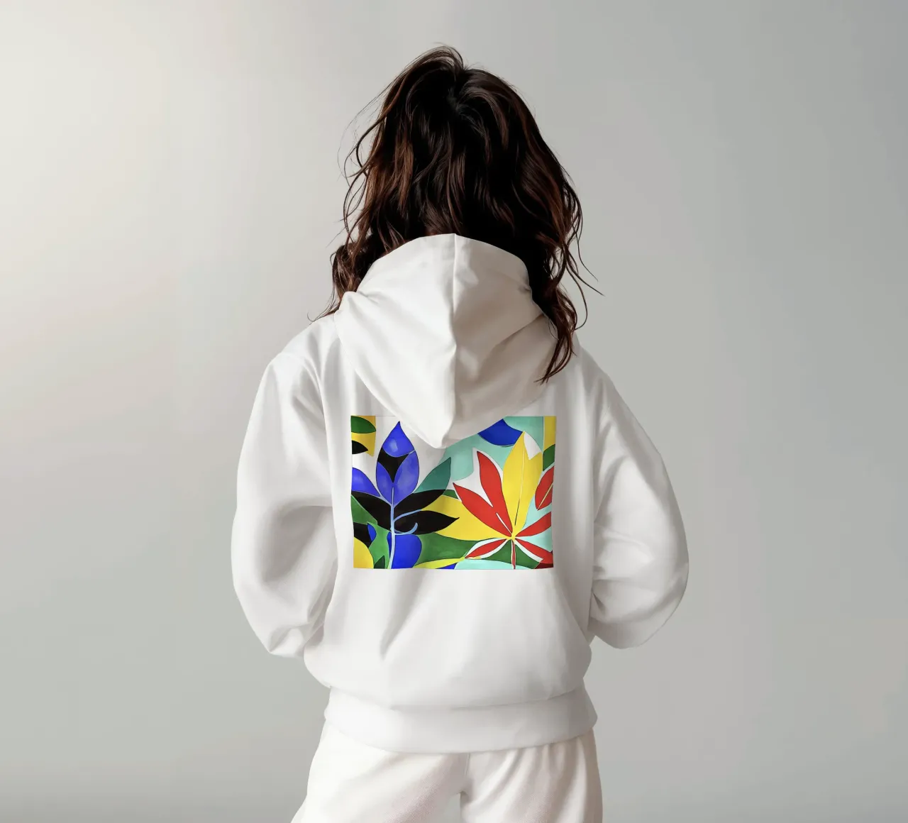 Foglie colorate felpa con cappuccio da ZAMART