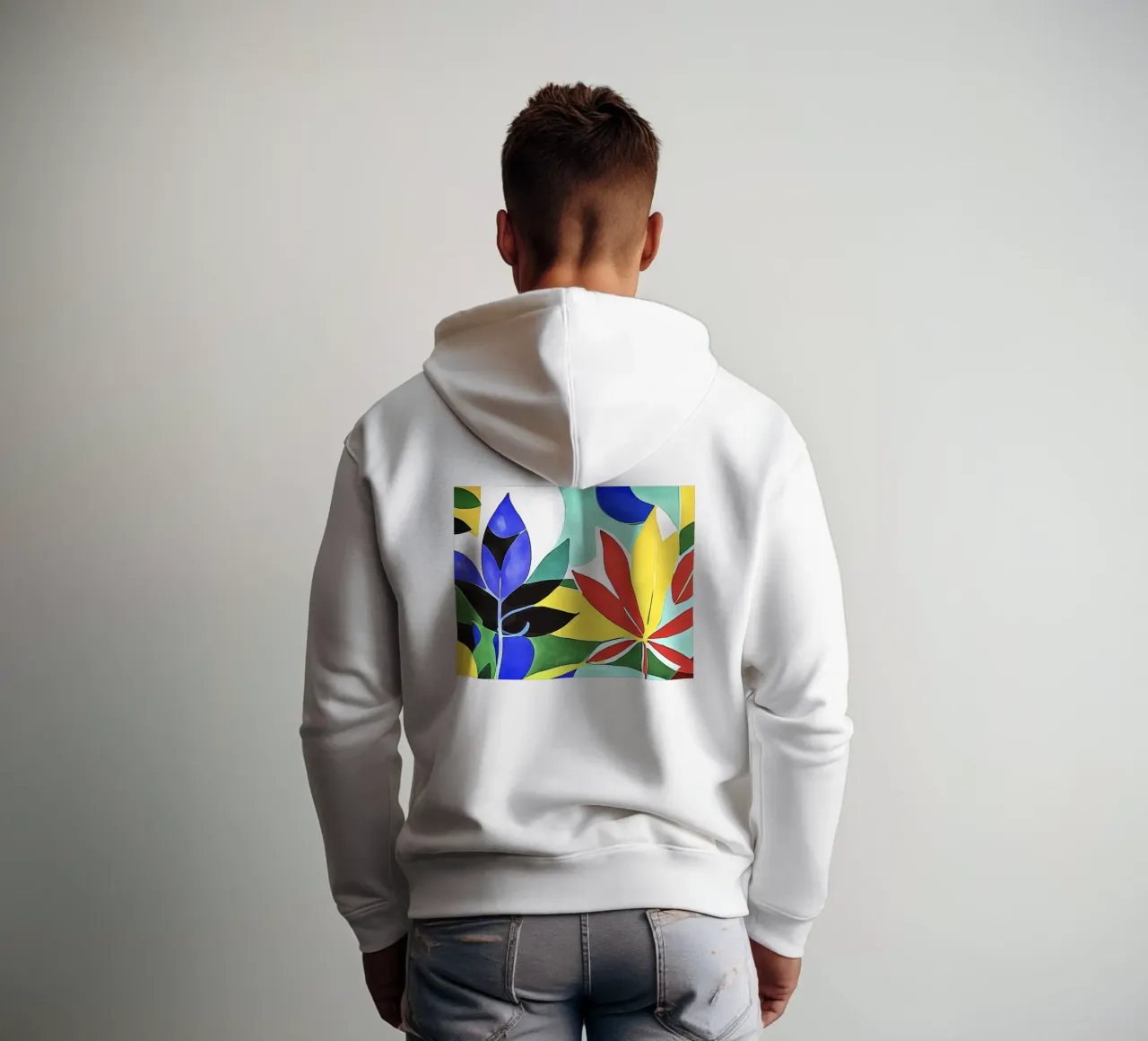 Foglie colorate felpa con cappuccio da ZAMART