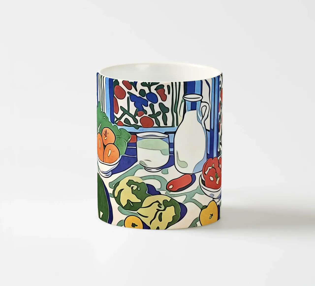 Frutta e verdura sul tavolo della cucina tazza in ceramica da ZAMART