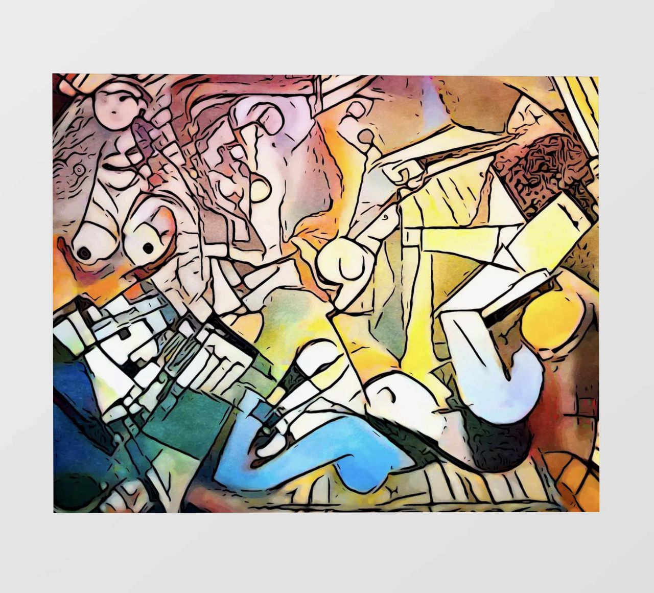 Omaggio a Picasso - Le donne telo in pvc da ZAMART