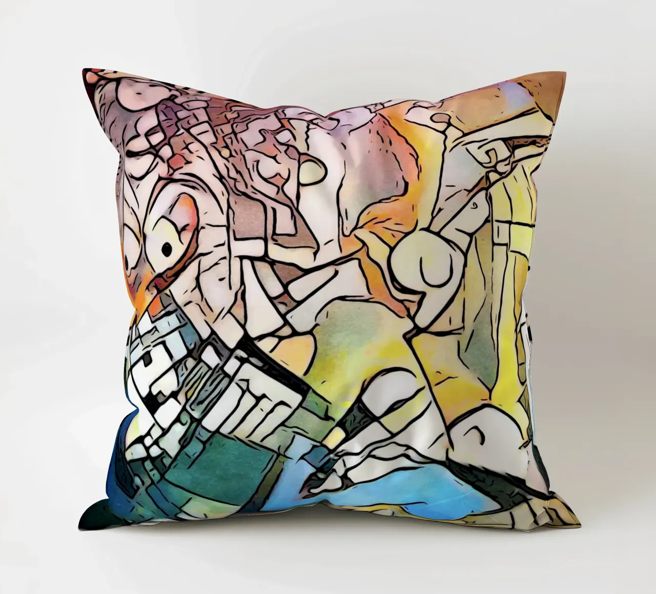Homage to Picasso - The Women decorative cushion by ZAMART