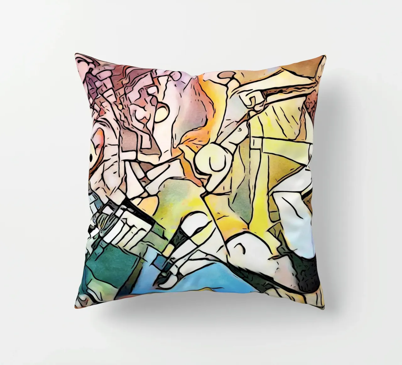 Homage to Picasso - The Women decorative cushion by ZAMART