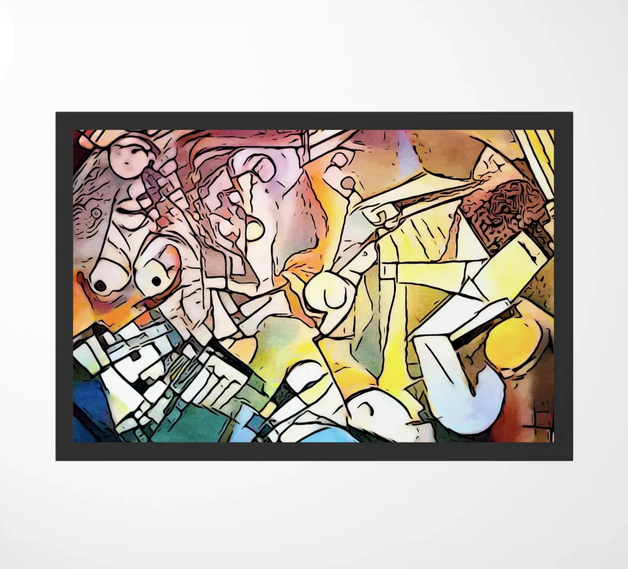 Hommage aan Picasso - De vrouwen deurmat van ZAMART