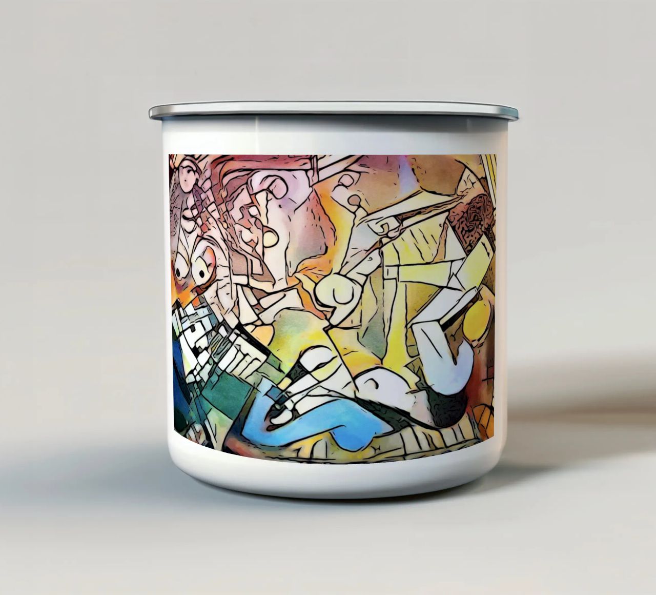 Omaggio a Picasso - Le donne tazza in smalto da ZAMART