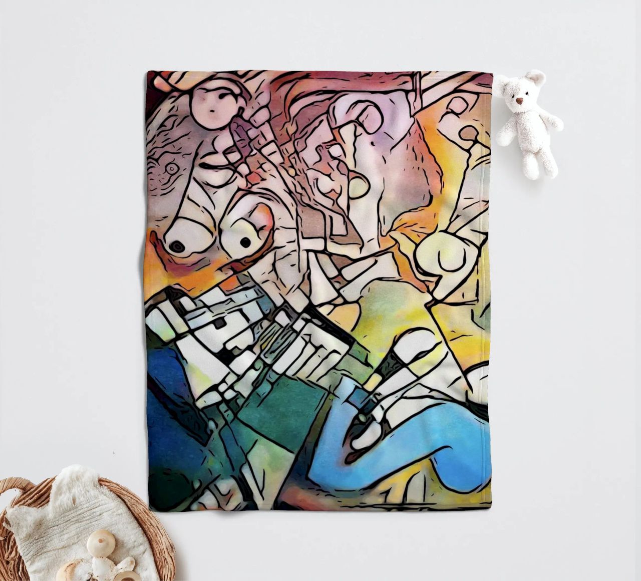 Omaggio a Picasso - Le donne coperta in pile da ZAMART