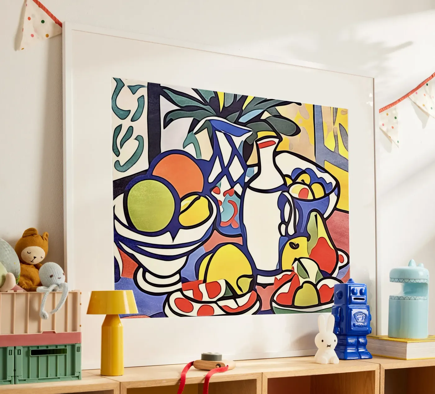 Milk and fruit poster de ZAMART