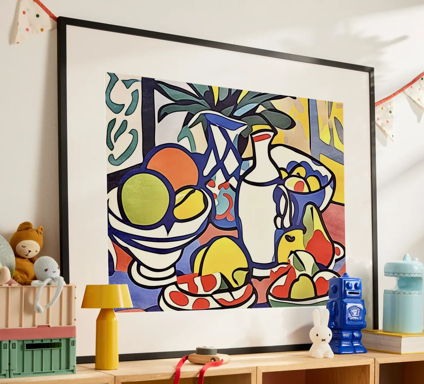 Milk and fruit poster de ZAMART