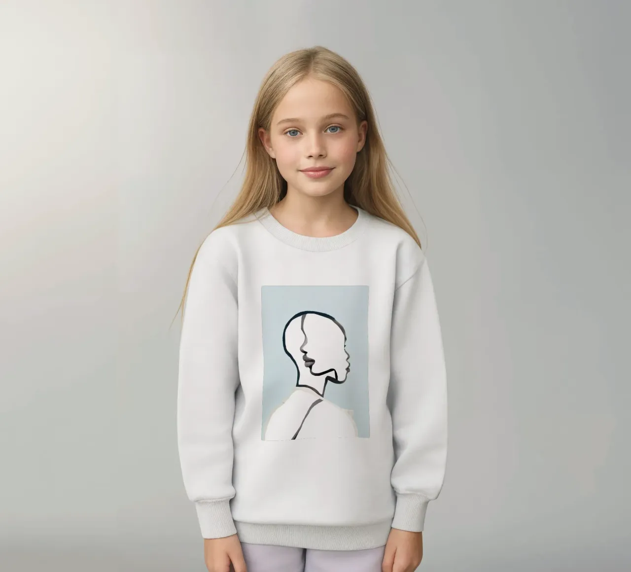 ritratto minimale felpa bambino da dada22