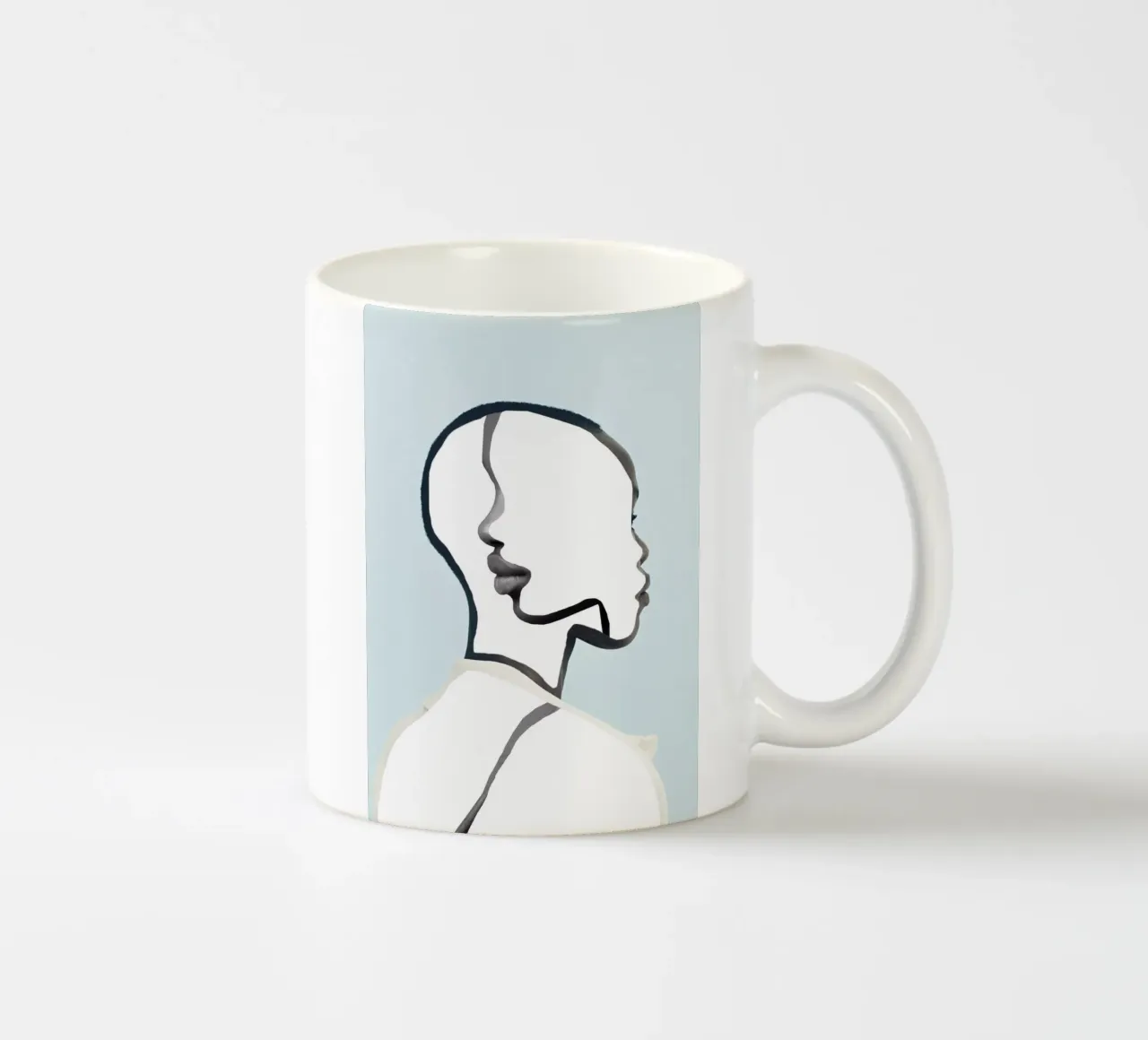 ritratto minimale tazza in ceramica da dada22
