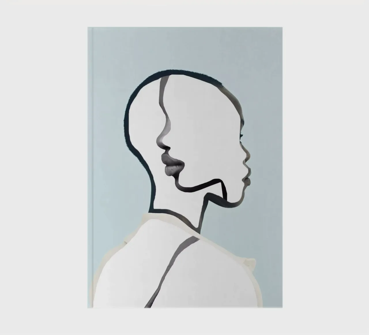 minimal portrait notebook by dada22