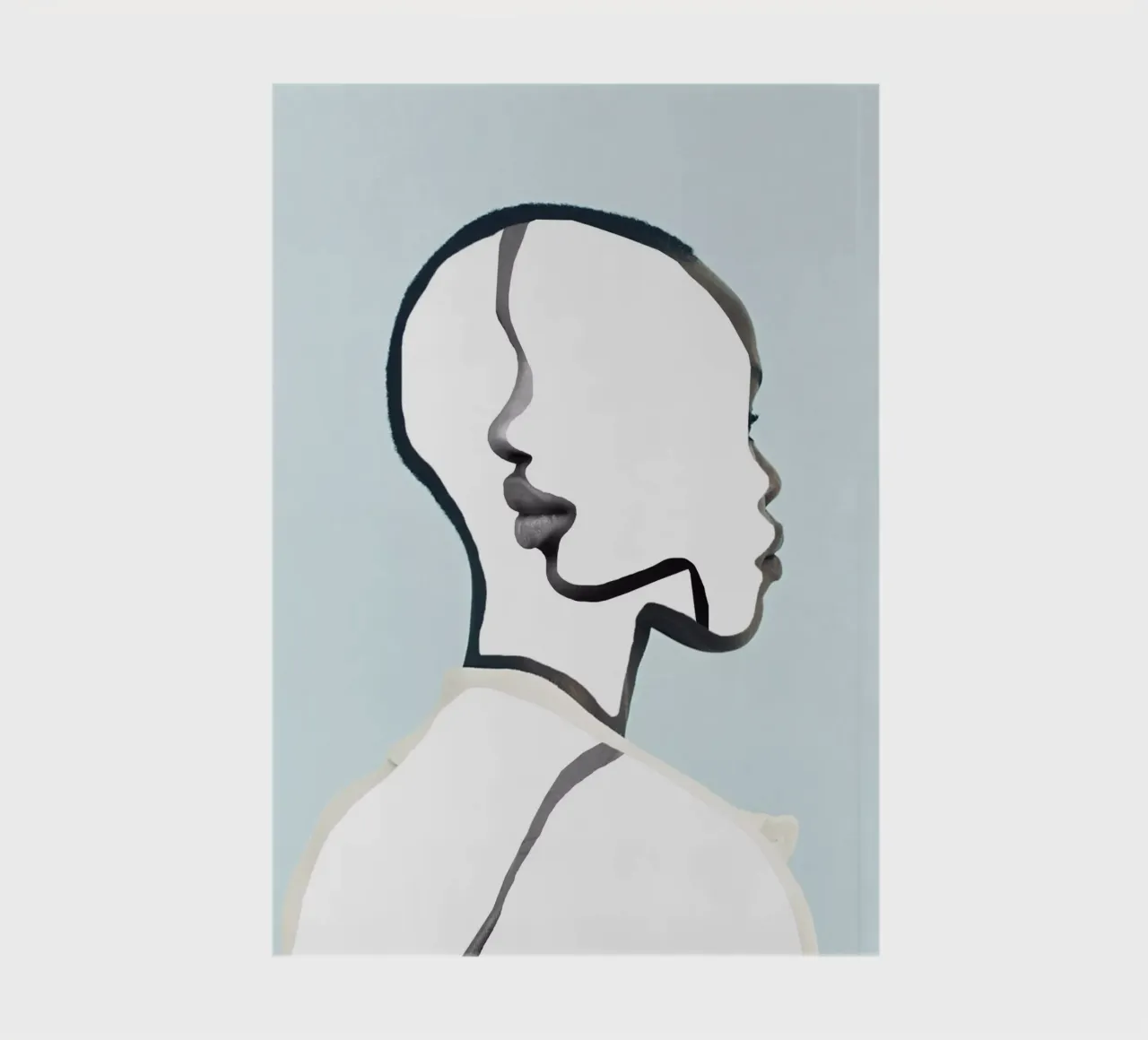 minimal portrait notebook by dada22