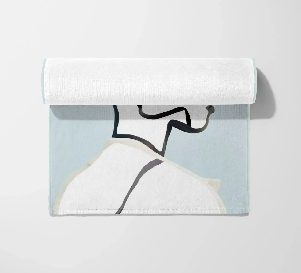 ritratto minimale telo mare da dada22