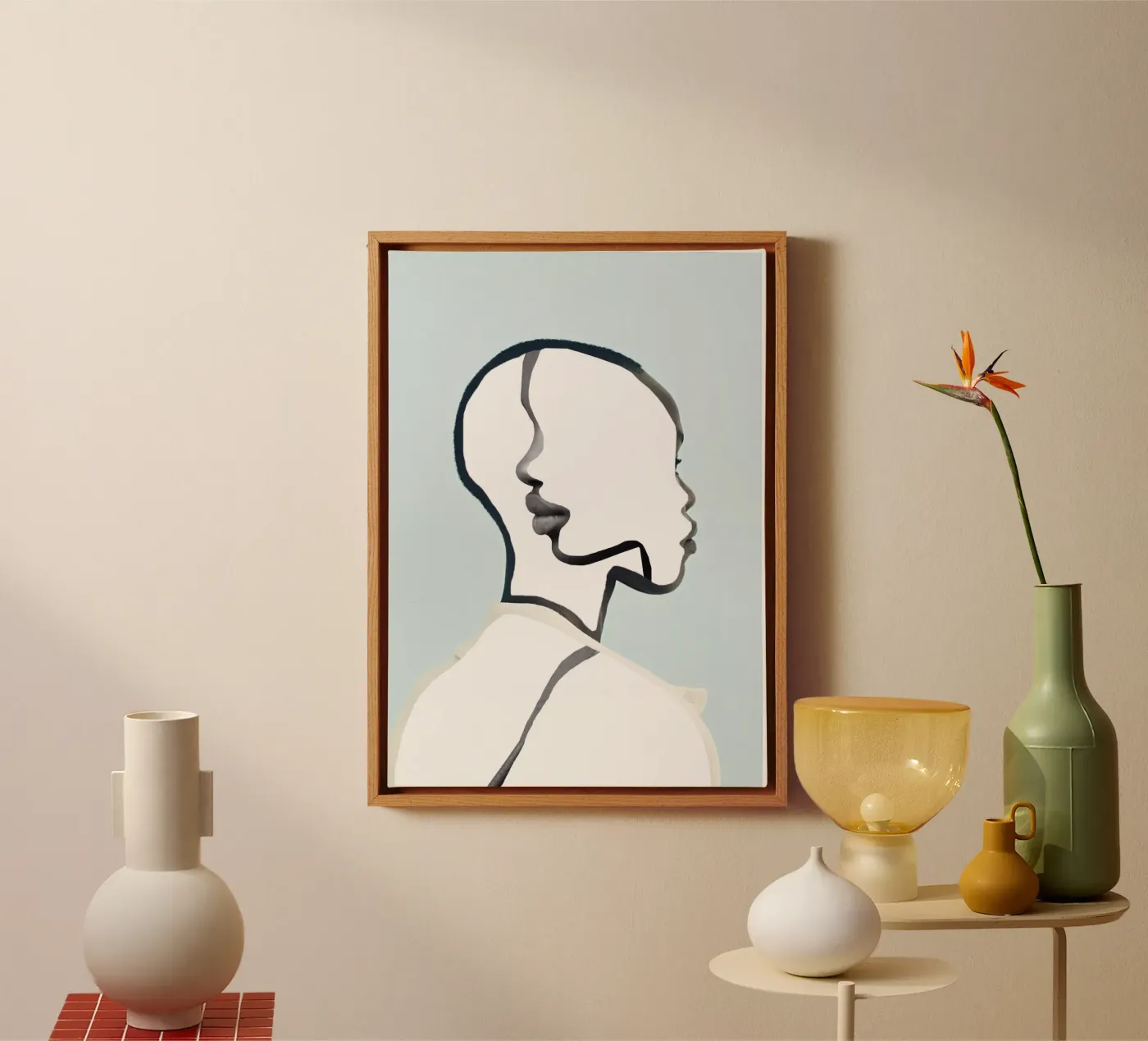 minimal portrait canvas by dada22