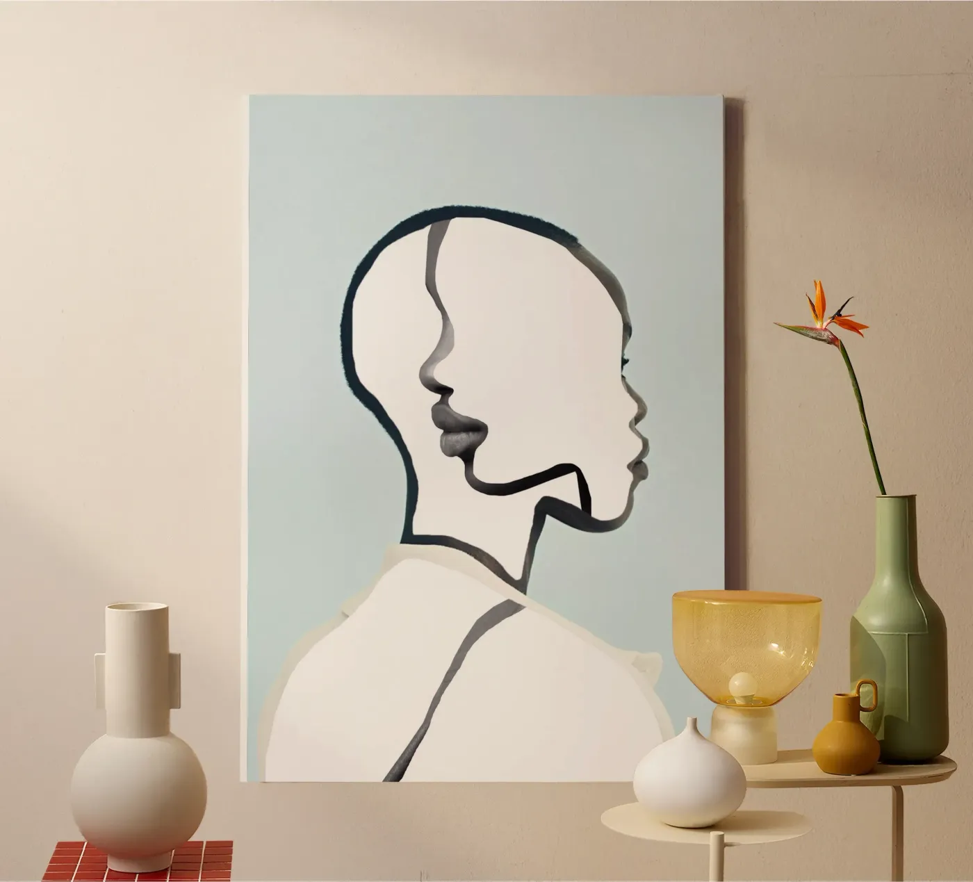 minimal portrait canvas by dada22