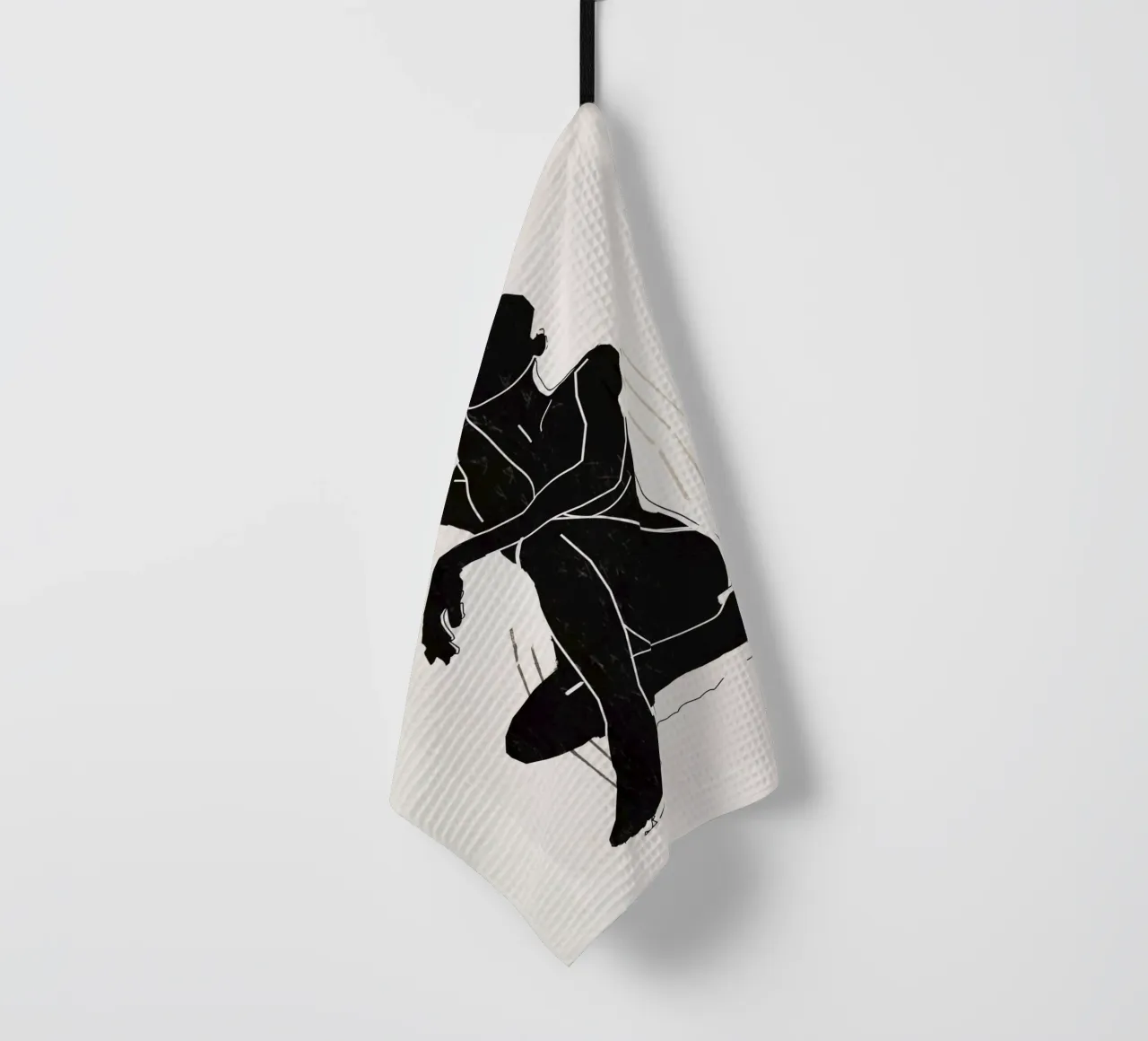 Donna nuda 3 canovaccio da cucina da dada22