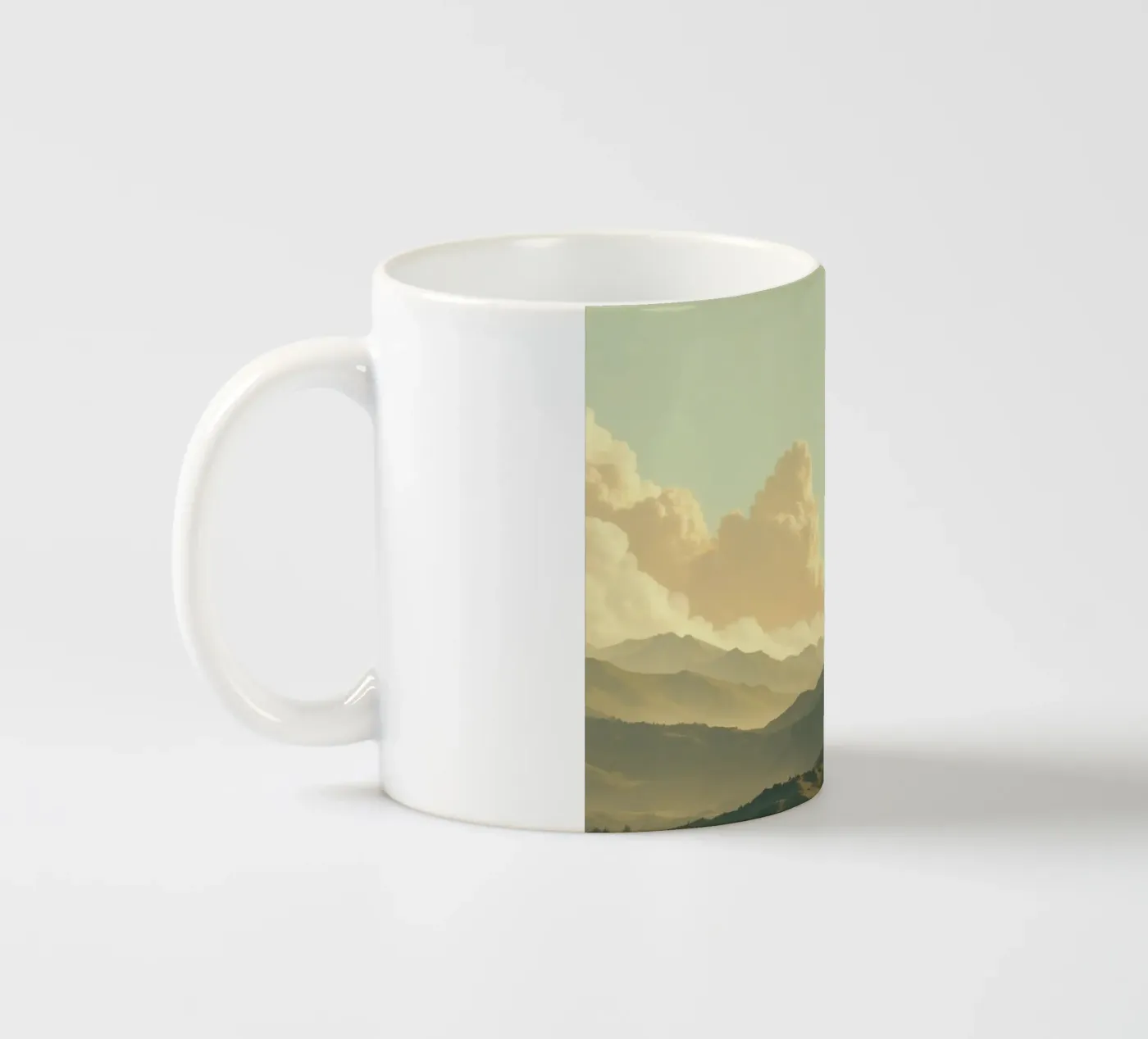 Mountain view ceramic mug by CASTILO