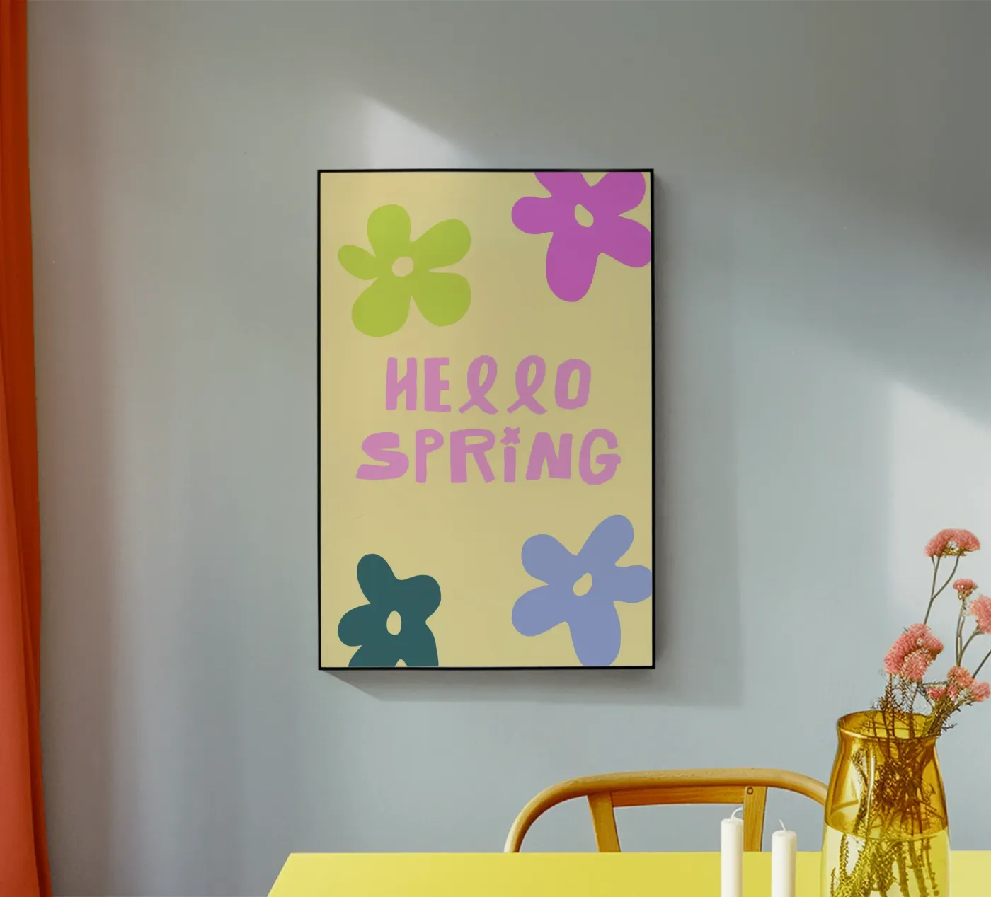 Hello Spring plexiglas de treechild