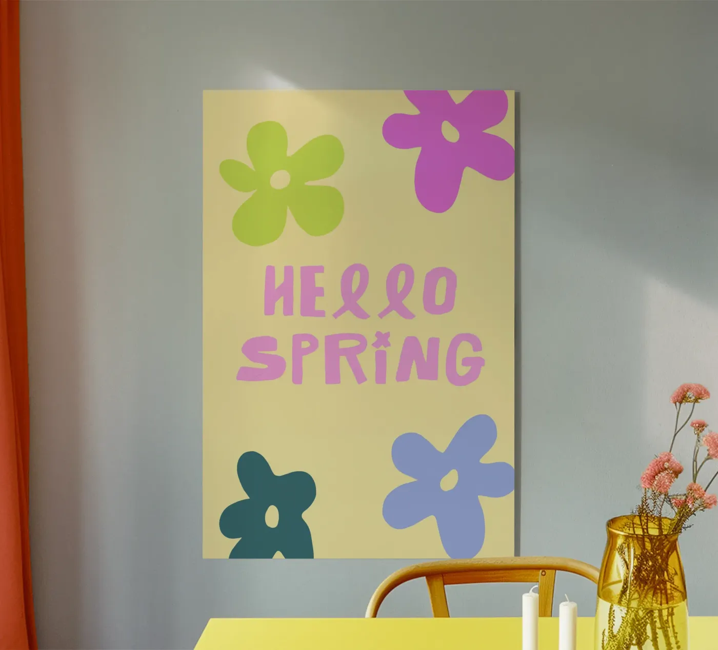 Hello Spring plexiglas de treechild