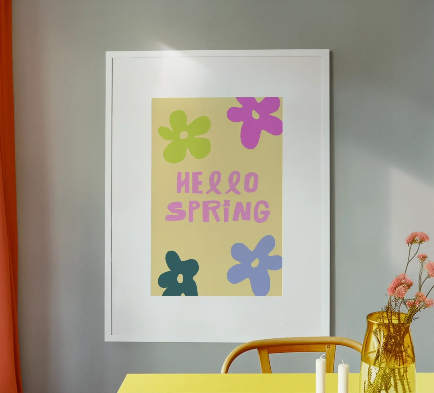 Hello Spring poster van treechild