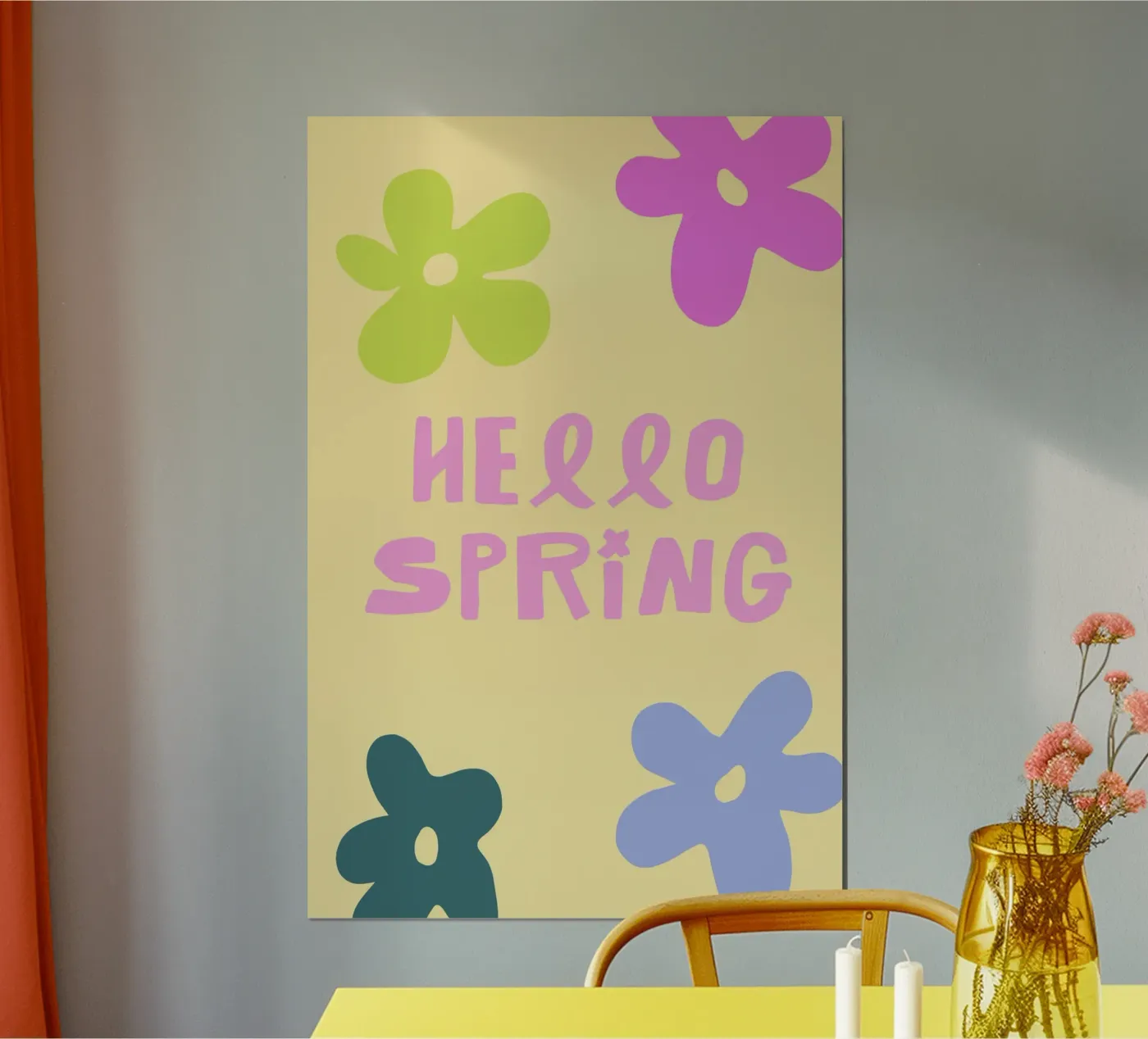 Hello Spring poster van treechild