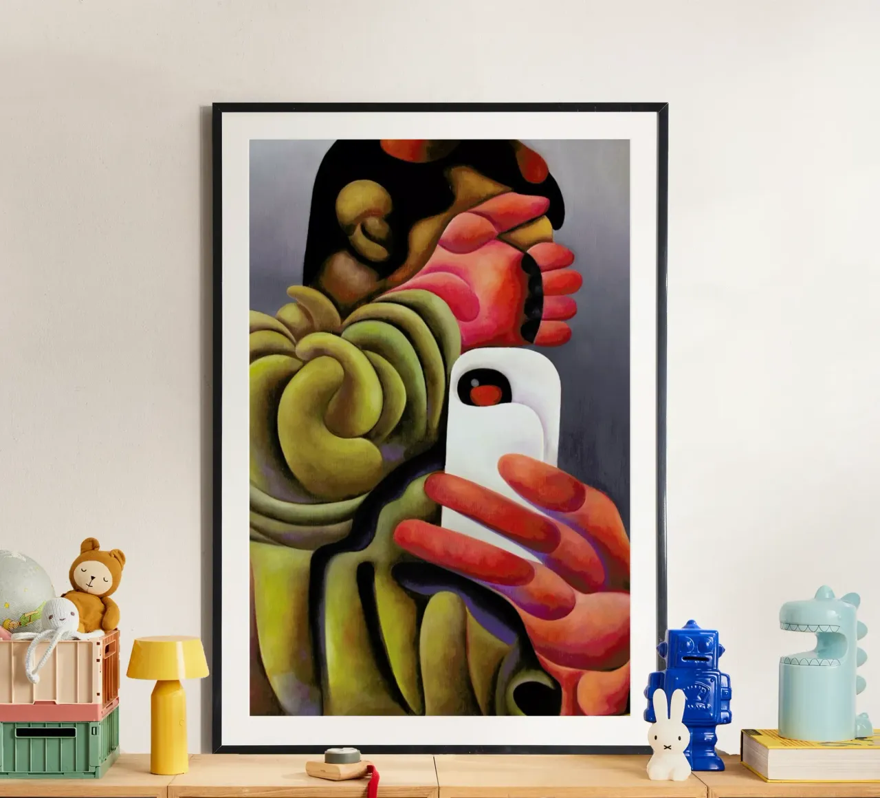 Paparazzied Selfie poster con telaio in plastica da Antony Squizzato