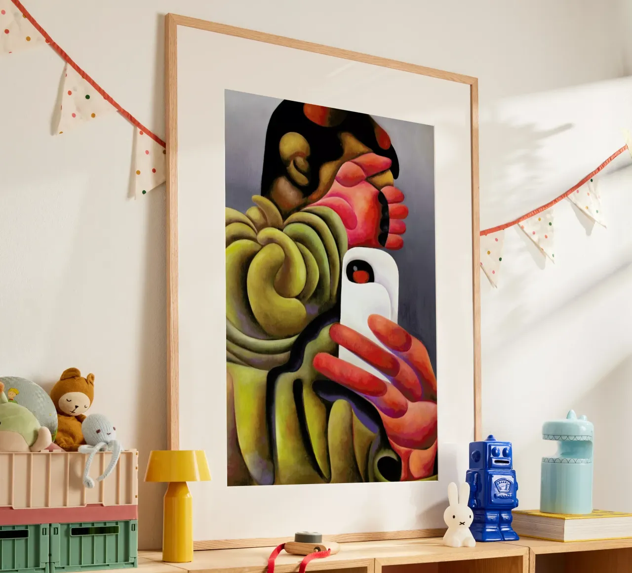 Paparazzied Selfie poster con telaio in plastica da Antony Squizzato