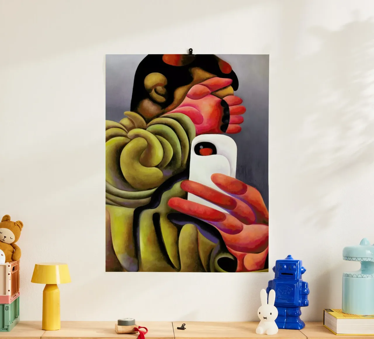 Paparazzied Selfie poster con telaio in plastica da Antony Squizzato