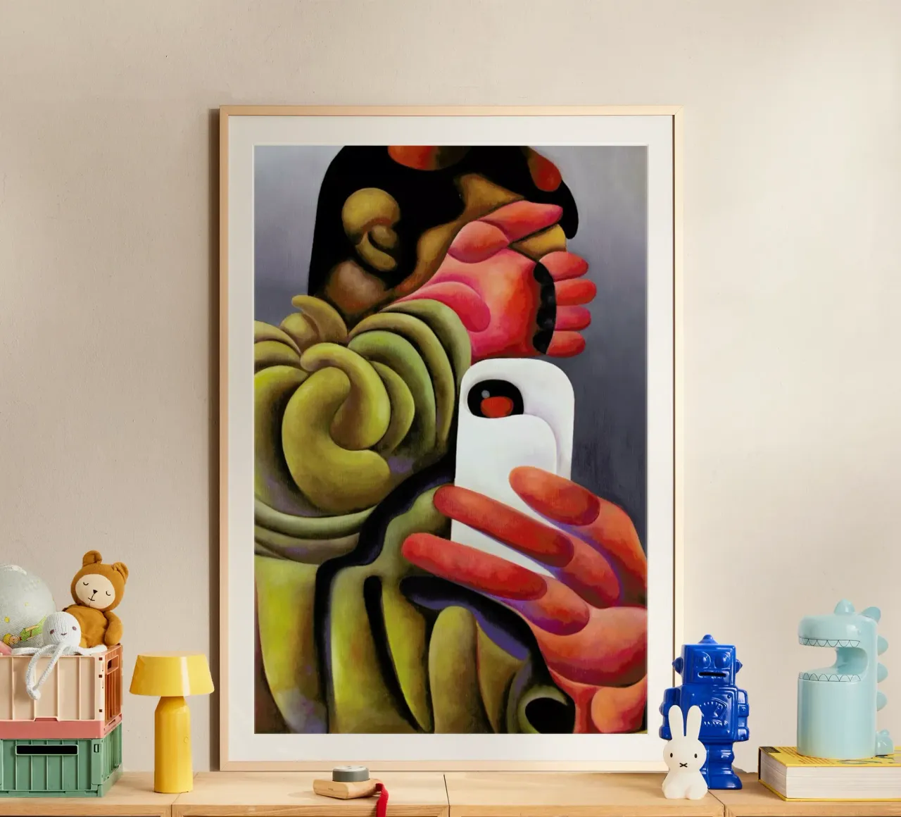 Paparazzied Selfie poster con telaio in plastica da Antony Squizzato