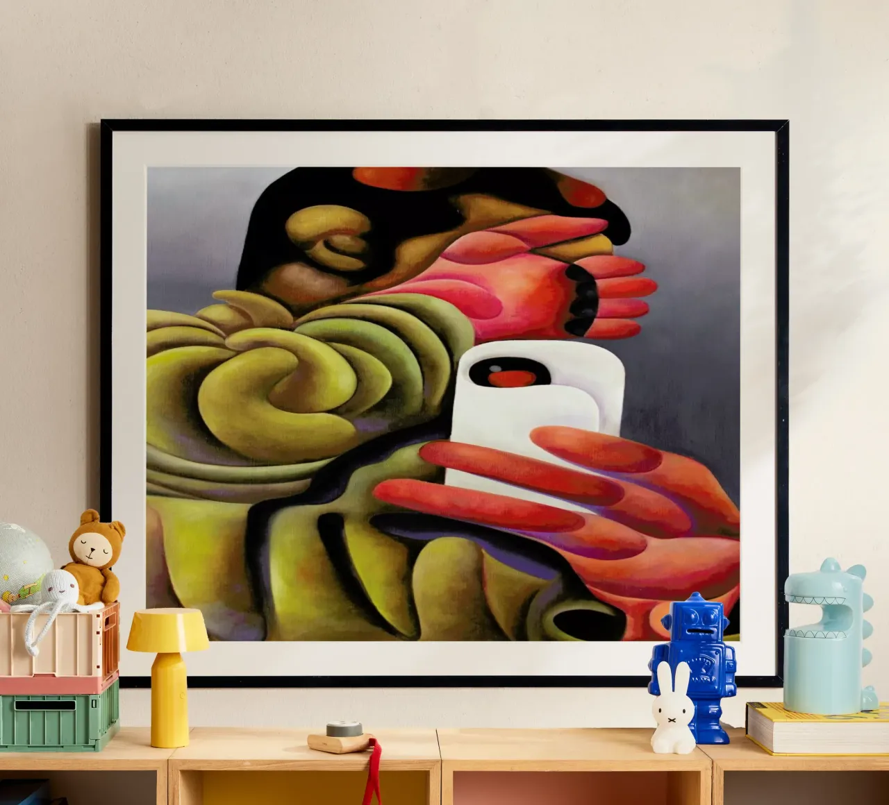 Paparazzied Selfie poster con telaio in plastica da Antony Squizzato
