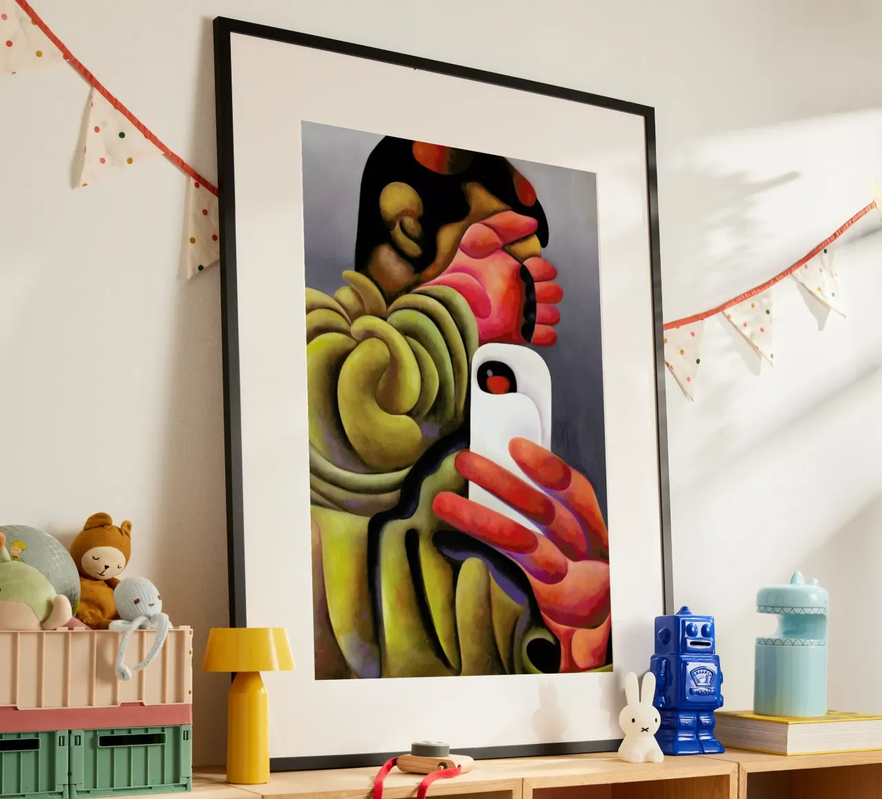 Paparazzied Selfie poster con telaio in plastica da Antony Squizzato