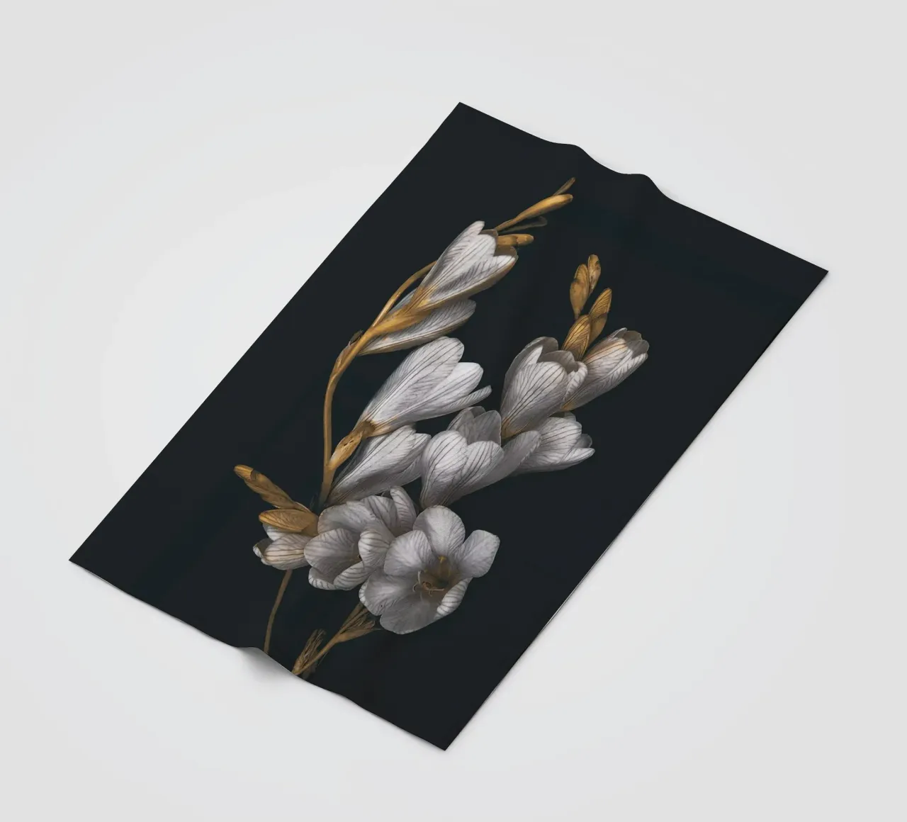 Fiori notturni coperta in pile da dada22