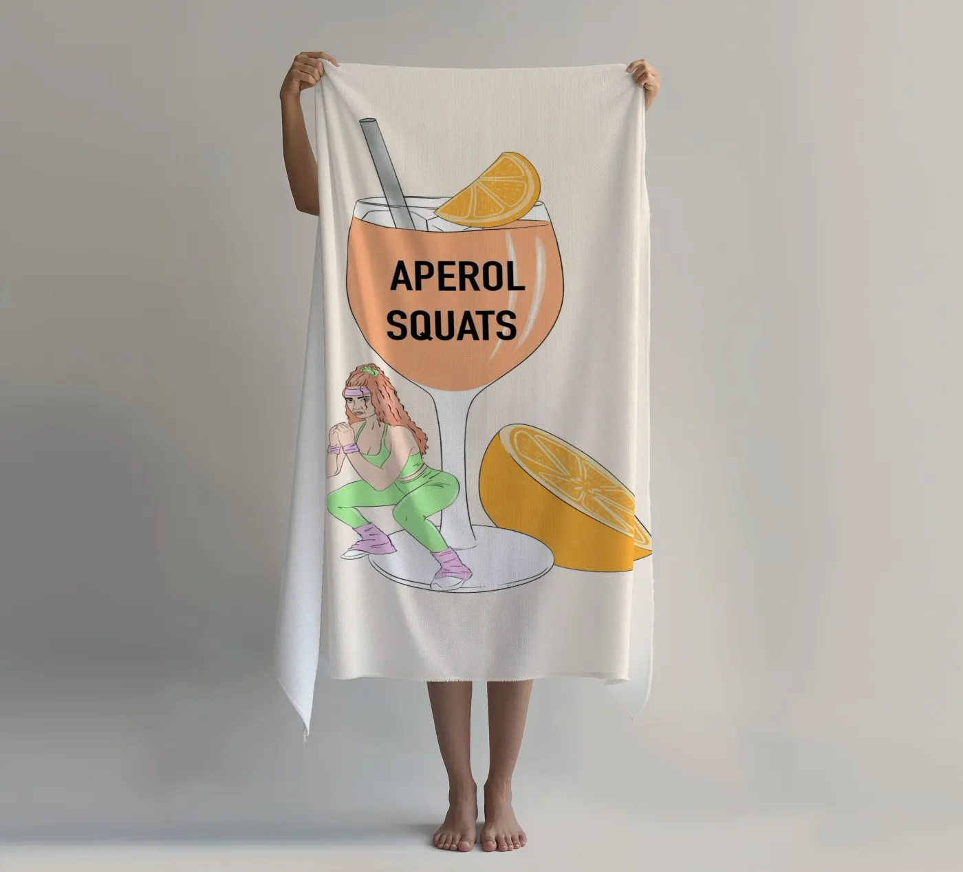 Aperol Squat telo mare da Lisen